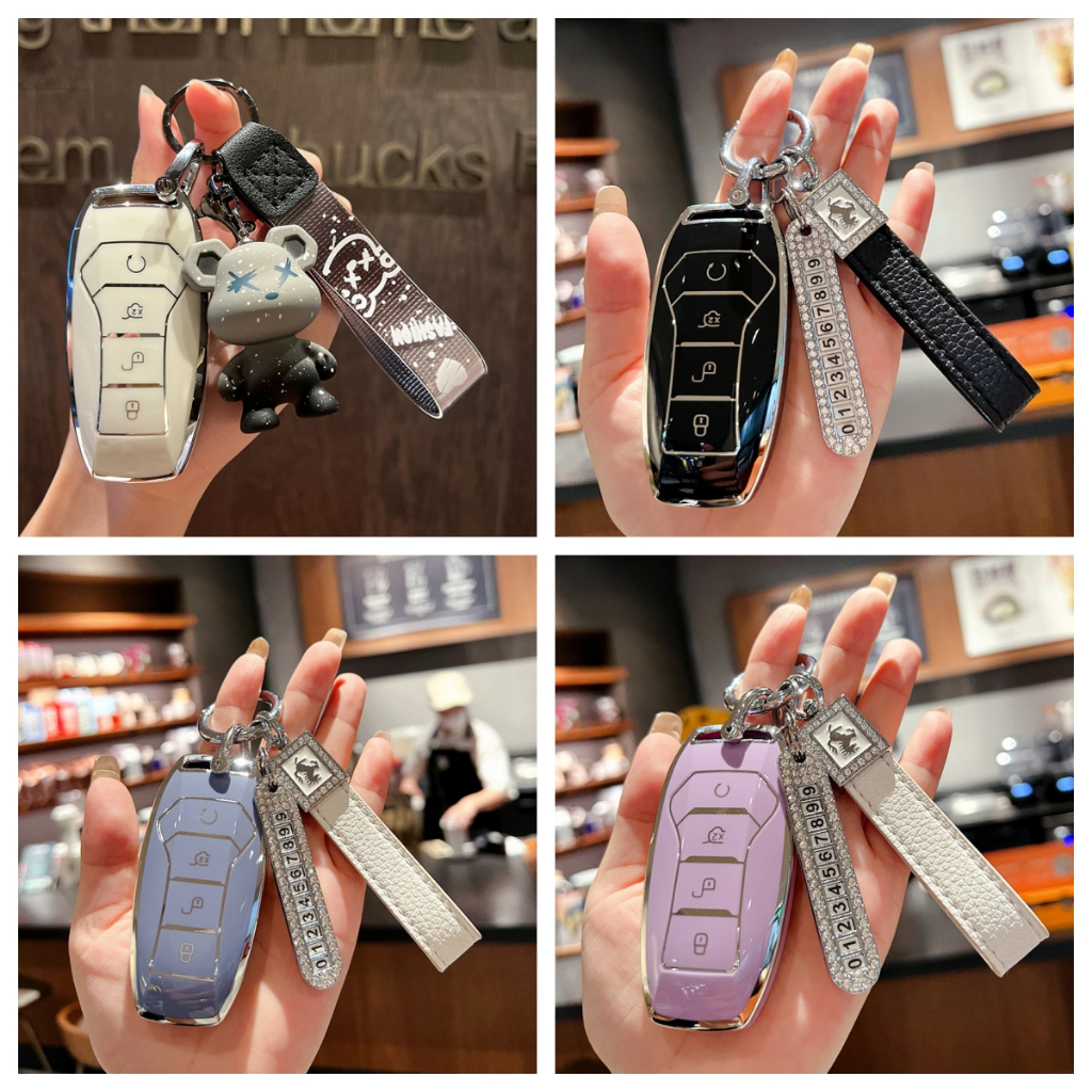 เคสกุญแจรีโมทคอนโทรลรถยนต์, วัสดุ PU, เคสกุญแจ BYD, BYD SEAL/BYD DOLPHIN/BYD ATTO 3