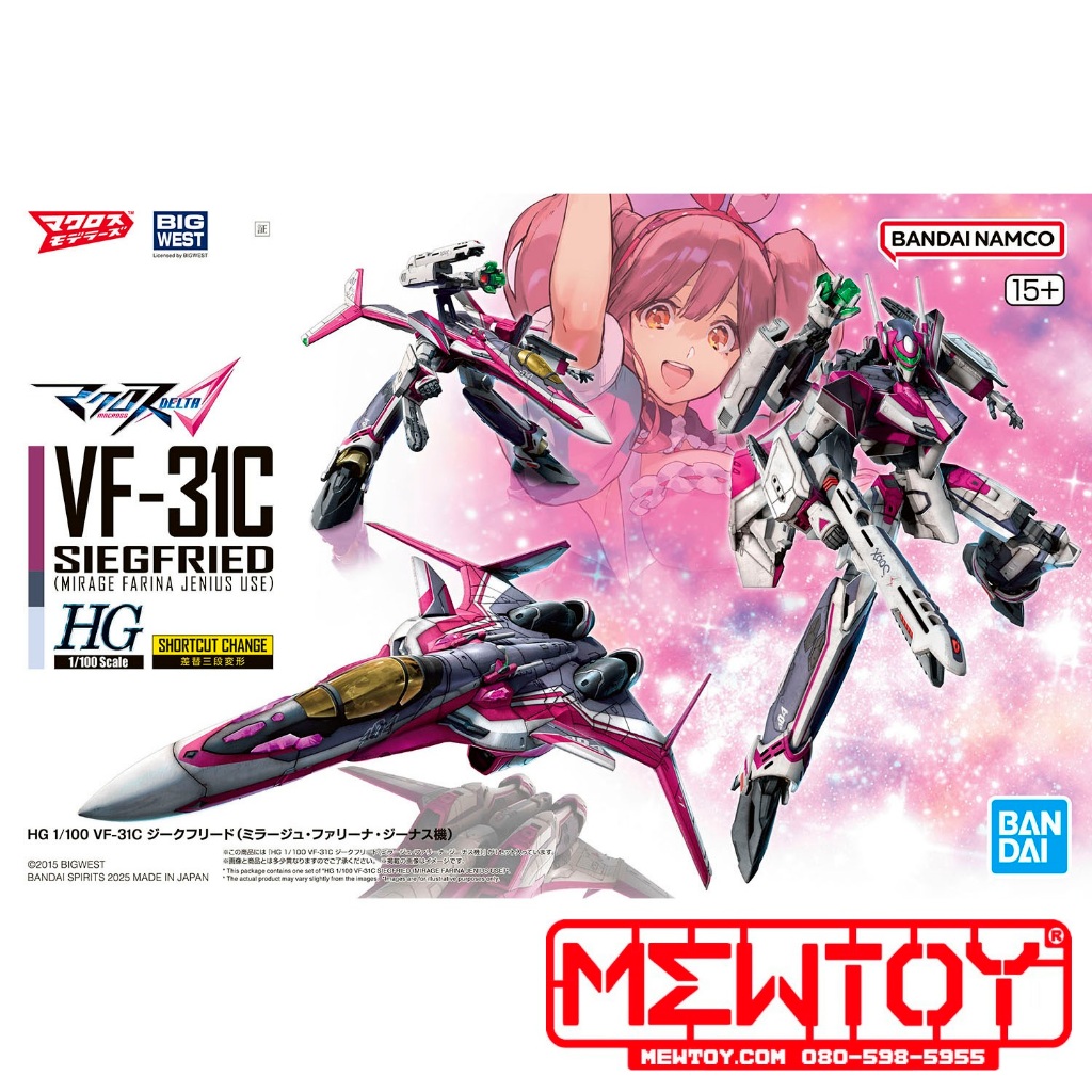 HG 1/100 VF-31C SIEGFRIED （MIRAGE FARINA JENIUS USE)