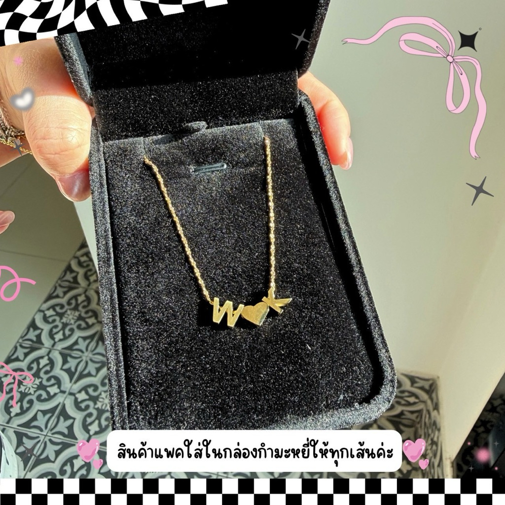 กำไลสแตนเลส พร้อมตัวอักษรสแตนเลส มีทั้งสีเงิน และ สีทอง ตัวกำไลสามารถรูดปรับระดับได้ค่ะ🌷✨ - รูปที่ 3
