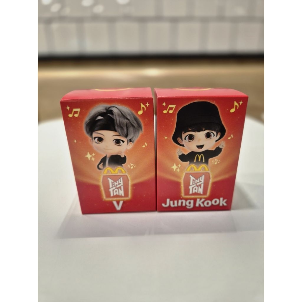 Tiny Tan BTS Mcdonald's ถูกที่สุดส่งพร้อมกล่อง Happy Meals
