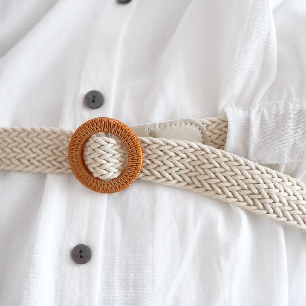 Lawyer Store | [ 724197 ] เสื้อกระดุมหน้า แต่งเข็มขัด ปรับความยาวได้ เสื้อเเขนสั้น เสื้อทำงาน ใส่ทำงาน ใส่เที่ยว - รูปที่ 4