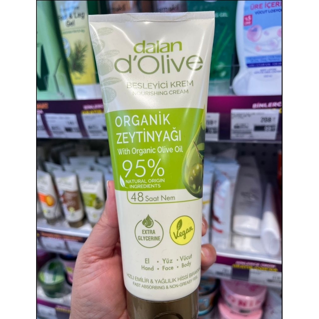 ครีมบำรุงผิวและมือ dalan จากตุรกี ส่วนผสมน้ำมันมะกอก ขนาด 250ml