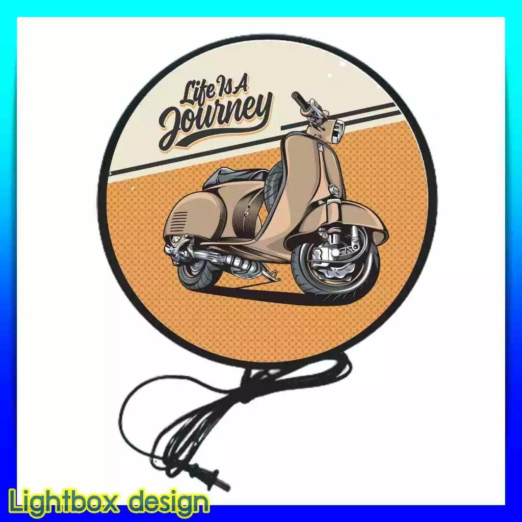 ป้ายไฟ LED โลโก้ Vespa ป้ายแต่งร้าน ด้านเดียว ขนาด 30-40 ซม. thumbnail 8