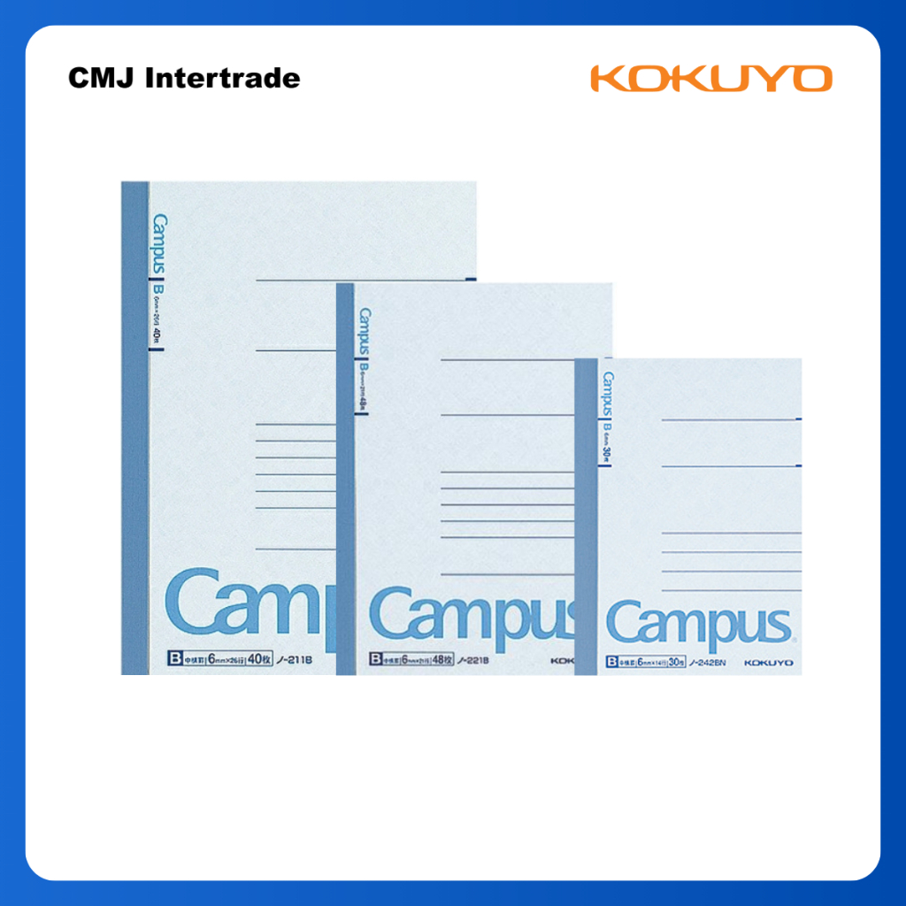 KOKUYO Campus notebook B Ruled B6 / A6 / A7 สมุดแคมปัส ขนาดB6 / A6 / A7