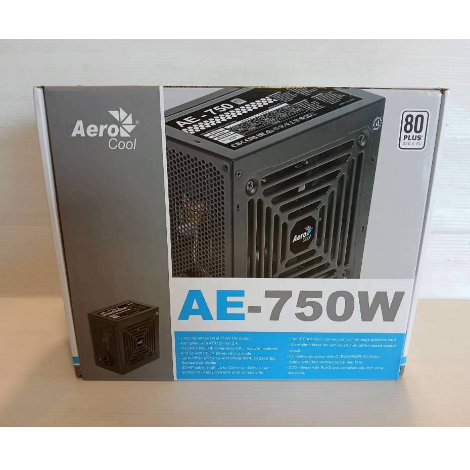 POWER SUPPLY (อุปกรณ์จ่ายไฟ) AEROCOOL AE-650W - 650W 80 PLUS BLACK ATX
