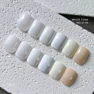 แยกขวด KEDI White Tone สีเจลโทนขาวมินิมอล