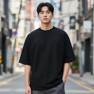 Buddysyrup เสื้อยืด Oversized (Classic Collection) - เสื้อเปล่า (เสื้อไม่มีลายสกรีน) คอตตอนแท้100% นุ่มอยู่ทรงแต่ไม่ย้วย
