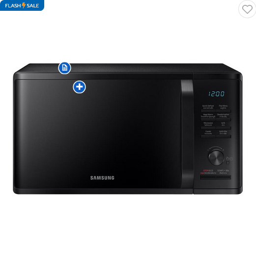 ไมโครเวฟระบบย่าง SAMSUNG MG23K3515AK/ST 23 ลิตร