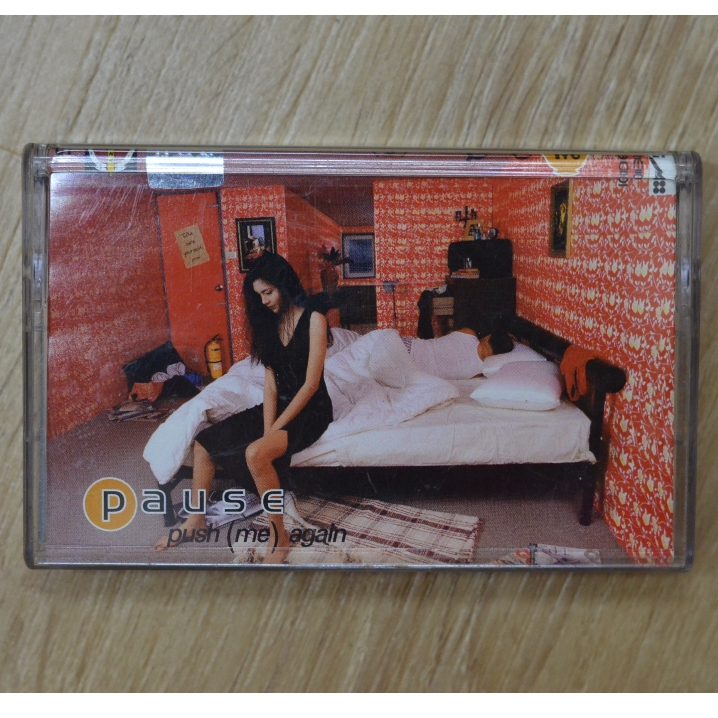 เทปเพลง เทปคาสเซ็ทเพลง pause - push me again แท้ มือสอง สภาพใหม่มาก