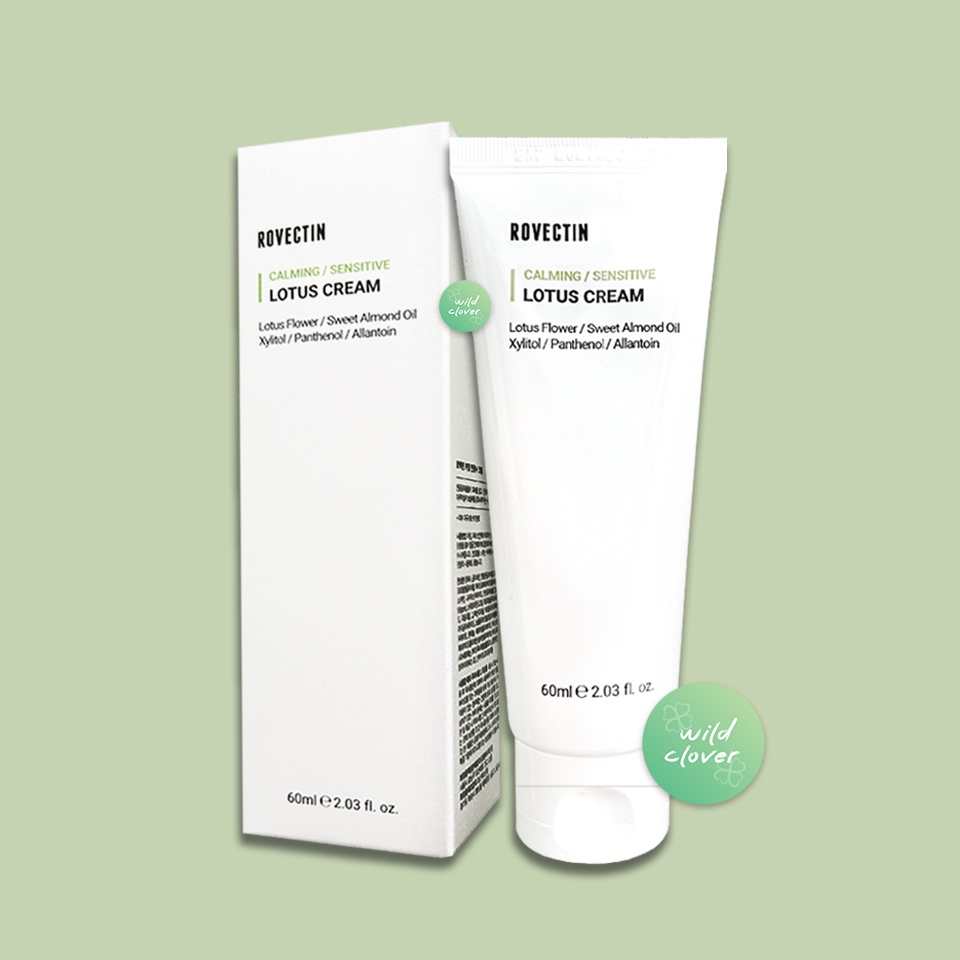 ROVECTIN : แท้พร้อมส่ง exp.2028 calming lotus cream (lotus water cream) 60ml