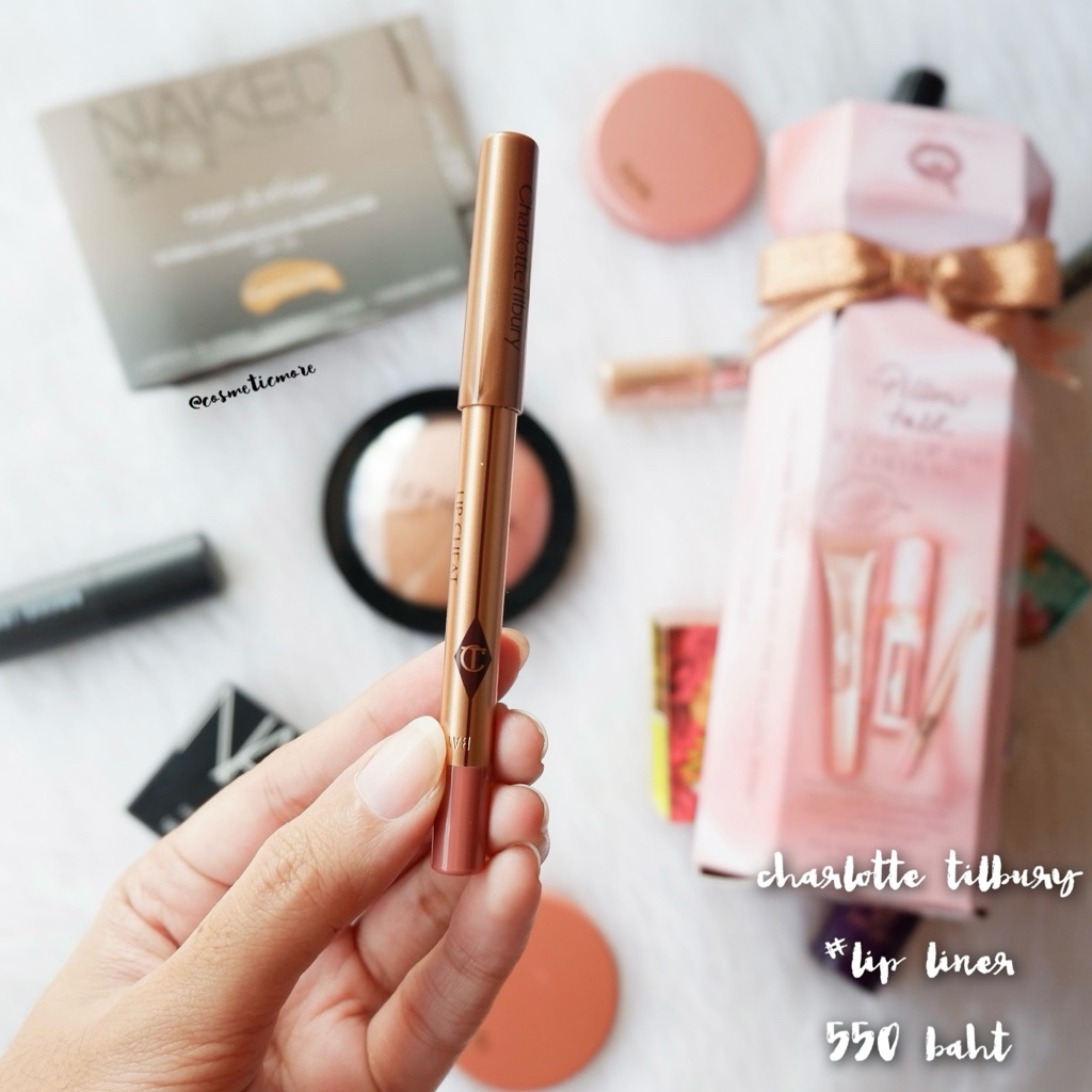 พร้อมส่ง! ❤️ charlotte tilbury lip cheat re-size & re-shape lip liner 0.8g สี pillow talk