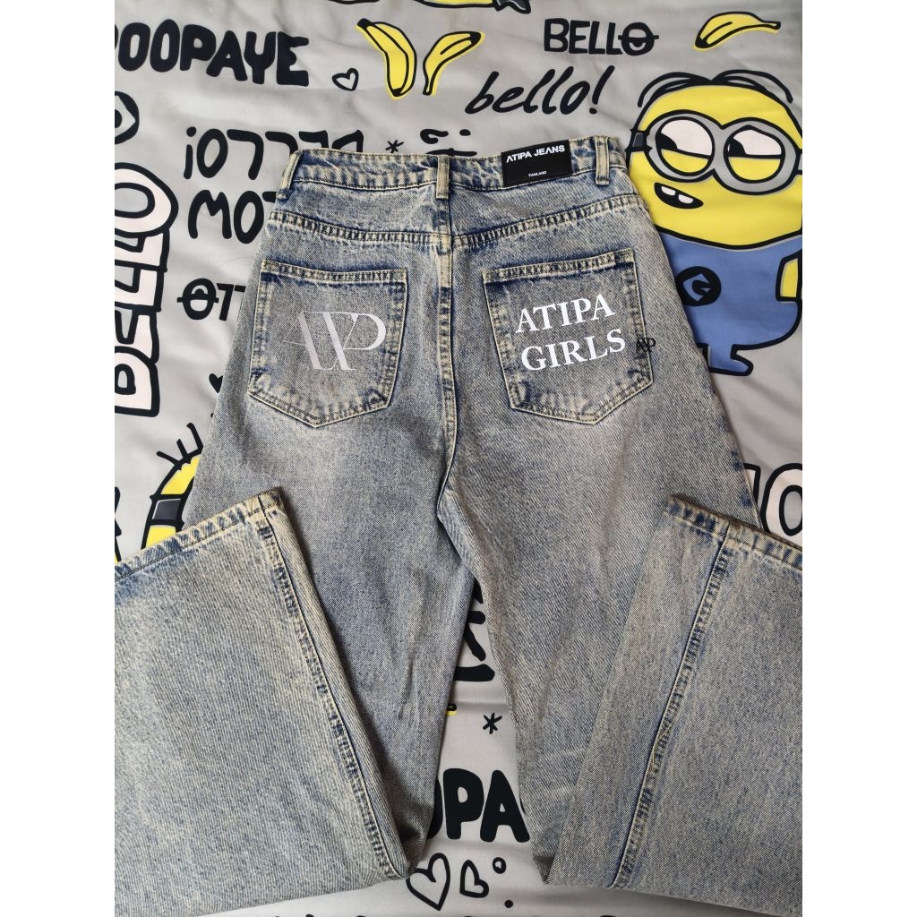 กางเกงยีนส์Atipa สียีนส์ สะท้อนแสง มือ2