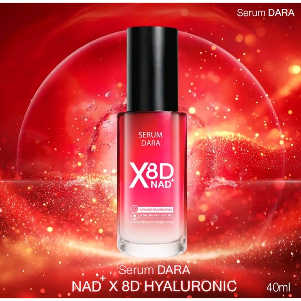 เซรั่มดารา ไฮยา บำรุง ฟื้นฟูผิวหน้า Dara serum NAD x8D hyaluronic 80ml anti wrinkle aging freckle ci