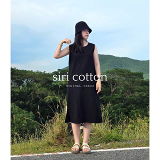 ꜱɪʀɪᴘʜᴀꜰᴀɪ, ᴍɪɴɪᴍᴀʟ ᴅʀᴇꜱꜱ : ชุดเดรส ผ้าฝ้าย สไตล์มินิมอล (เดรสAแขนกุด)