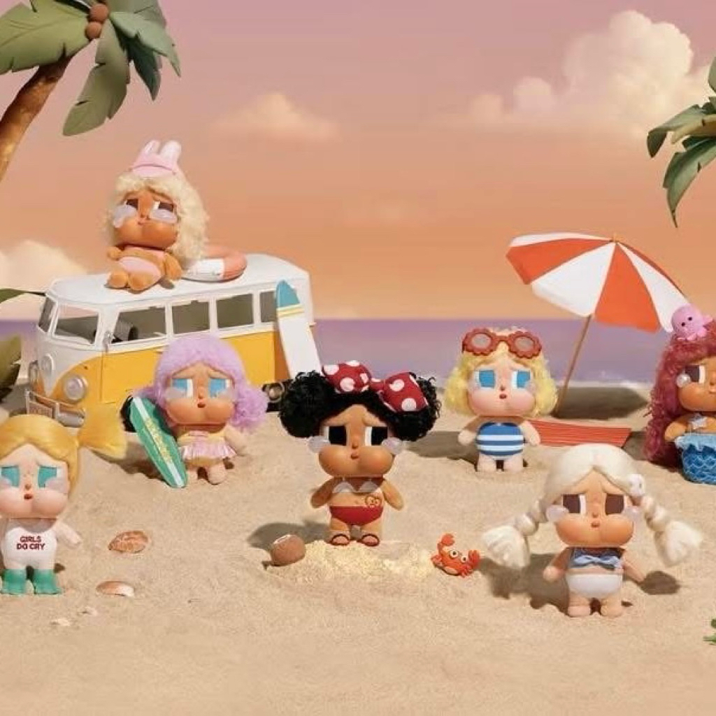 [พร้อมส่งจาก 🇹🇭] Crybaby Vacation Mode On Series-Vinyl Plush Pandant Blind Box แท้💯