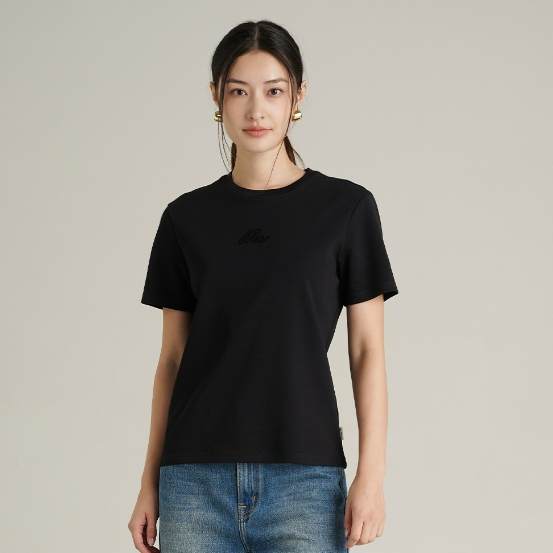 Mc JEANS เสื้อยืด Premium Basic เสื้อแขนสั้นผู้หญิง คอกลม MTTZA13