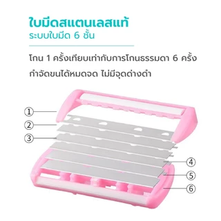 Poli Pola Ladies Premium Razor มีดโกนผู้หญิง พร้อมส่ง!!! มีดโกนหนวด โกนขน ใบมีดสแตนเลสแท้นำเข้า
