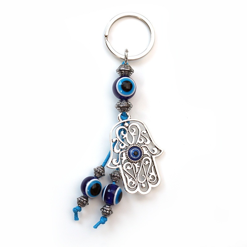 พวงกุญแจ ดวงตาปีศาจ Evil eye นัยน์ตาปีศาจ เครื่องรางนำโชค ขับไล่สิ่งชั่วร้าย เสริมฮวงจุ้ย ห้อยโทรศัพท์ จี้ห้อยมือถือ ราคา ถูกที่สุด ดีลบีเคเค แกลเลอรีภาพที่ 7