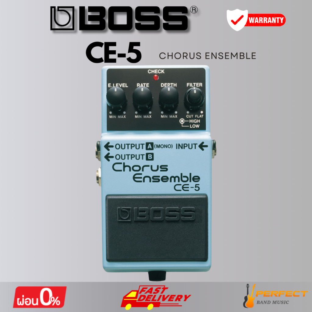 เอฟเฟกต์กีตาร์ BOSS CE-5 Chorus Ensemble * กรุณาสอบถามก่อนสั่งซื้อ *