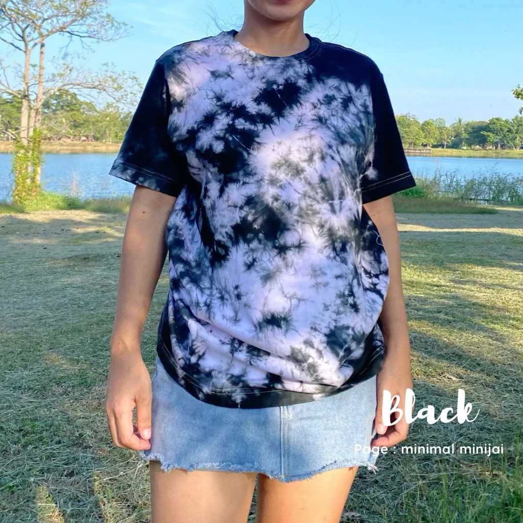 💥ล้างสต็อก💥 เสื้อยืดมัดย้อมลายน้องก้อนเมฆ น่ารักสุดๆ ผ้าคอตตอนอย่างดี(มีตำหนิเล็กน้อย)