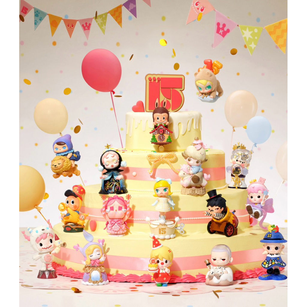 พร้อมส่งในไทย ป้ายเหลือง The Moment 15th Anniversary  :Labubu Twinkle Twinkle SKULLPANDA Hirono Cryb