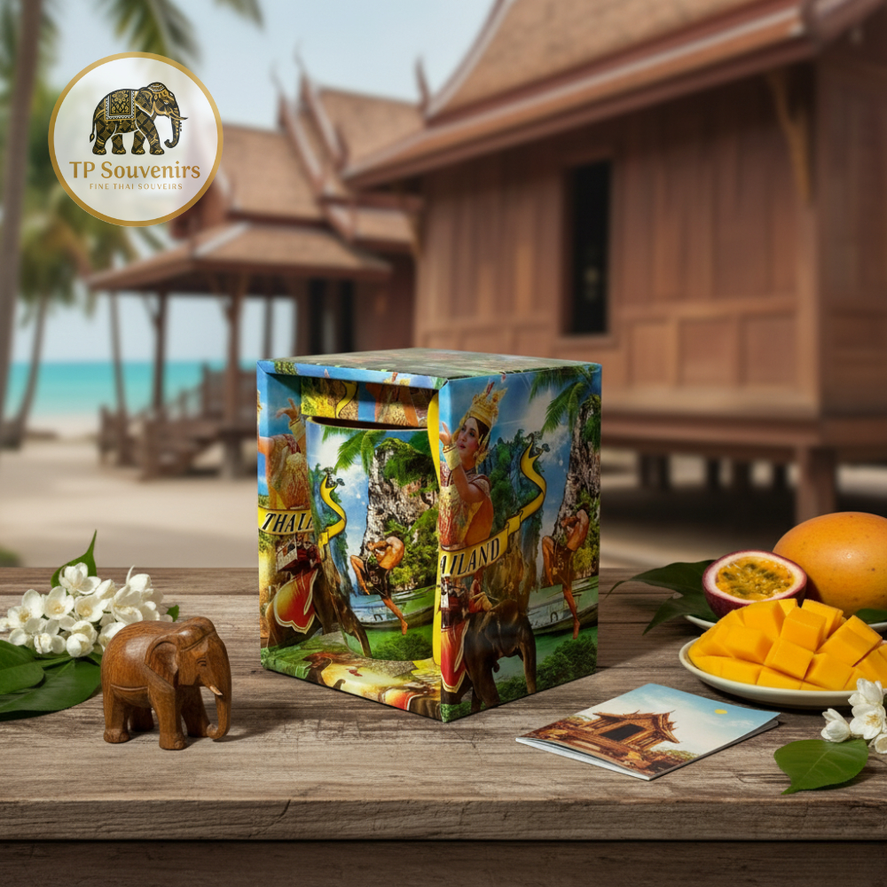 แก้วกาแฟ แก้วกาแฟพร้อมช้อน Thai elephant souvenir
