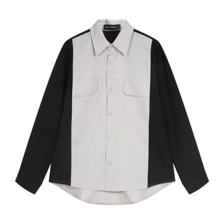KINS | เสื้อเชิ้ตแขนยาว สีทูโทน มีทั้งหมด 3 สี เสื้อเชิ้ตผู้ชาย เสื้อแขนยาว (KS06)