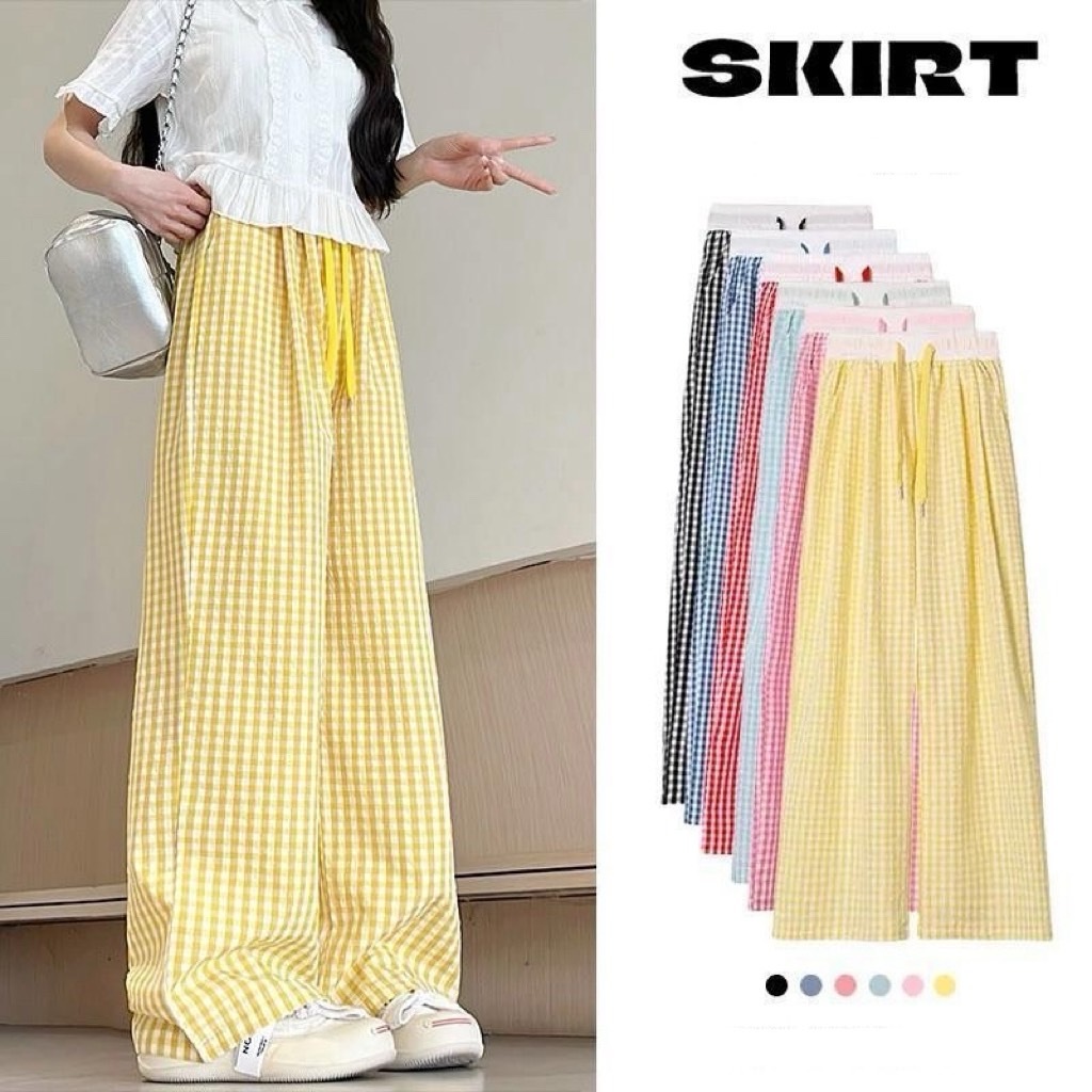 (พร้อมส่งจากไทย) กางเกงขายาวขนาดใหญ่ ผ้าไหมน้ำแข็ง เป็นผ้านุ่ม ขากระบอกใหญ่ ยืดได้เยอะ เอวก่อนยืด 24 ยืดได้ถึง 30