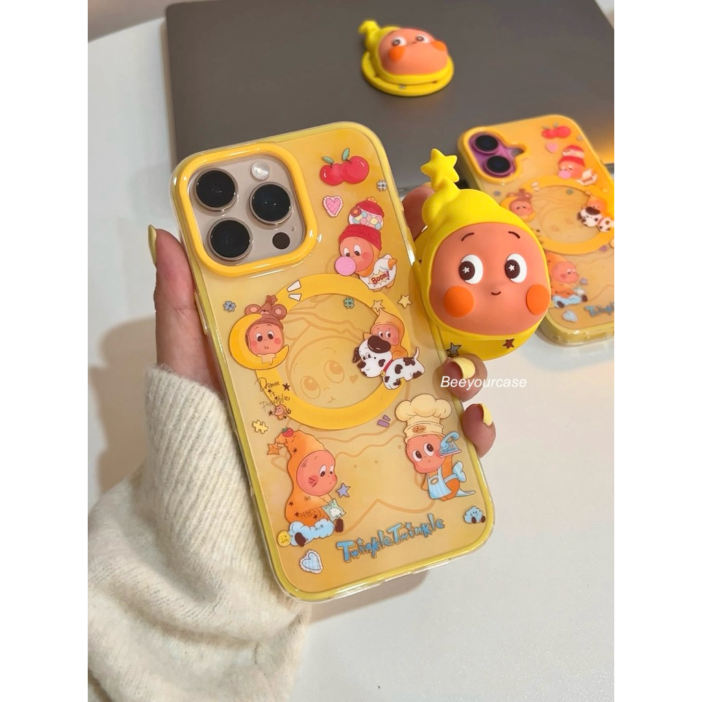 พร้อมส่ง น้องTwinkleหมู่ดาวMS เคสพร้อมกริปต๊อกหัวโต