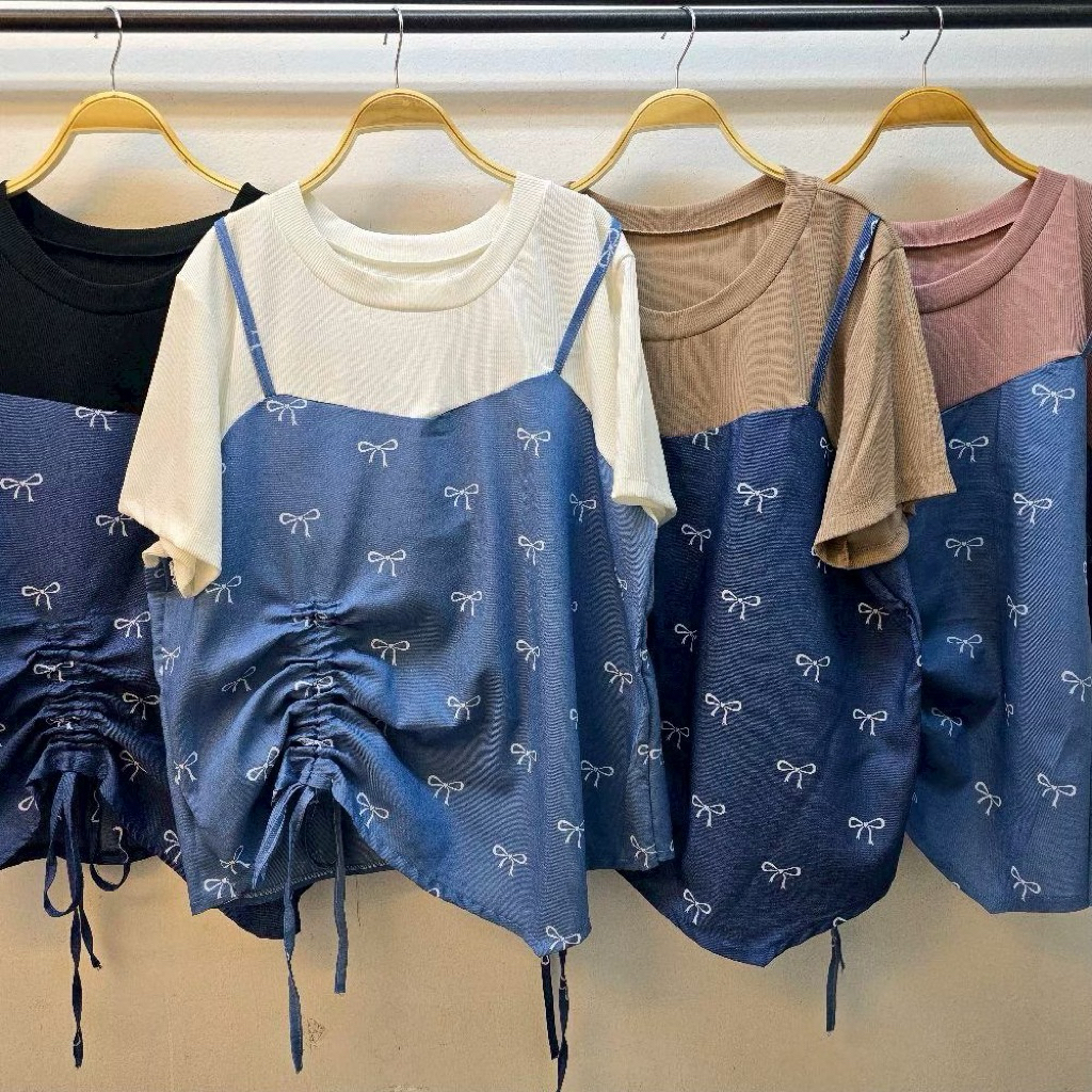 JIRA🐳|เสื้อผ้าล่องเเต่งผ้ายีนส์ รูดหน้า อกหน้าผ้า 52 นิ้ว ความยาว 25 นิ้ว อก 40 - 50 นิ้ว ใส่ได้