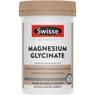 Swisse Magnesium Glycinate 120 Tablets แมกนีเซียมไกลซิเนต สุขภาพการนอนหลับ ระบบประสาท กล้ามเนื้อ