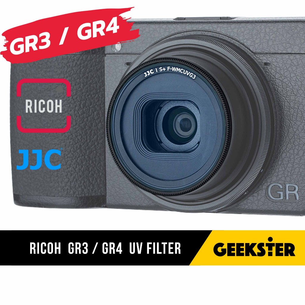 🇹🇭 UV ฟิลเตอร์ Ricoh GR4 / GR3 / GR IV III II JJC ( MC UV Filter GR 2 3 3X HDF 4 IV )