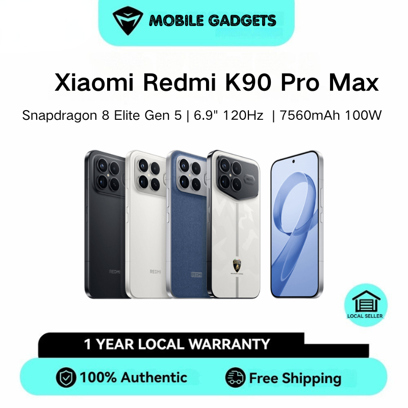 Xiaomi Redmi K90 Pro Max | Snapdragon 8 Elite Gen 5 (3 nm) | 6.9" 120Hz 1200 x 2608 pixels | 7560 mA