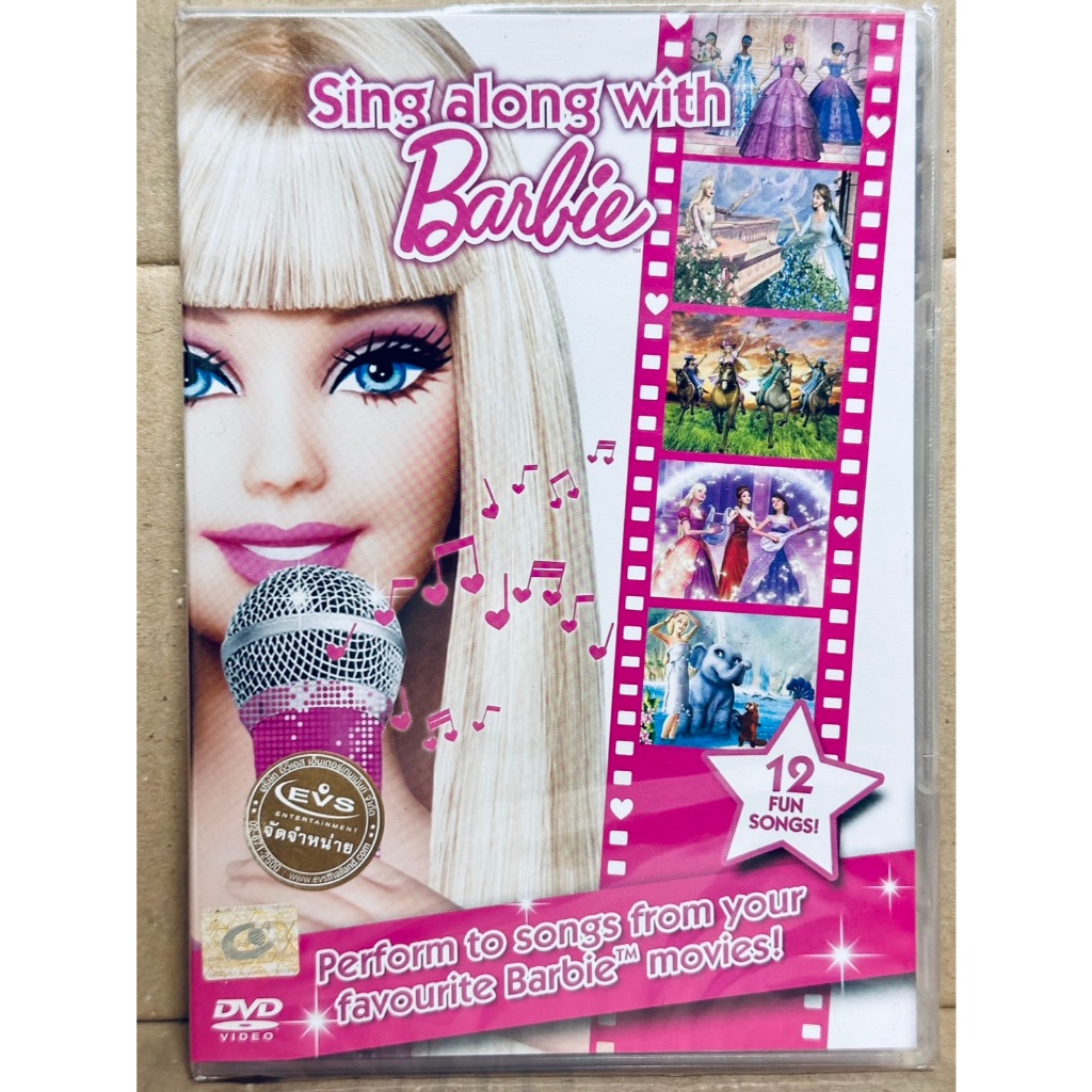 DVD : Sing Along with Barbie รวมเพลงร้องตามกับบาร์บี้ " 12 Fun Songs! "