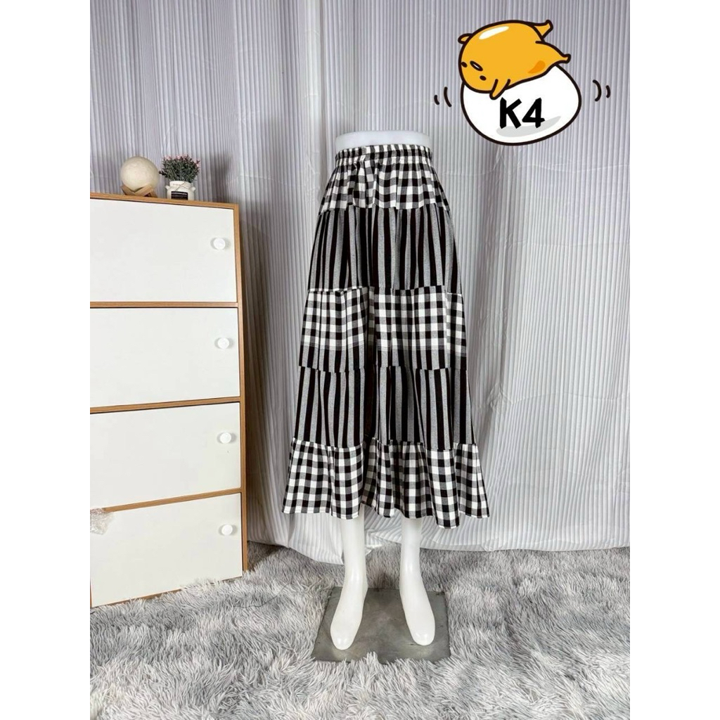 🔥🔥🔥กระโปรงผ้าขาวม้าหมักโคลนขนมชั้น 🔥🔥🔥