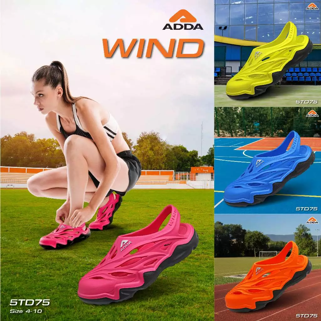 ADDA 2density รองเท้าแตะ รองเท้าลำลอง สำหรับผู้ชาย แบบสวมหัวโต รัดส้น รุ่น  5TD75M1 (ไซส์ 7-12) thumbnail 3