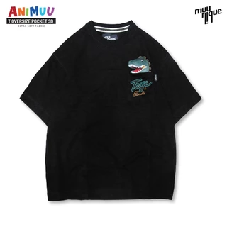 MUUNIQUE T-Shirt Oversize รุ่น Pocket 3D ANIMUU AND FRIENDS