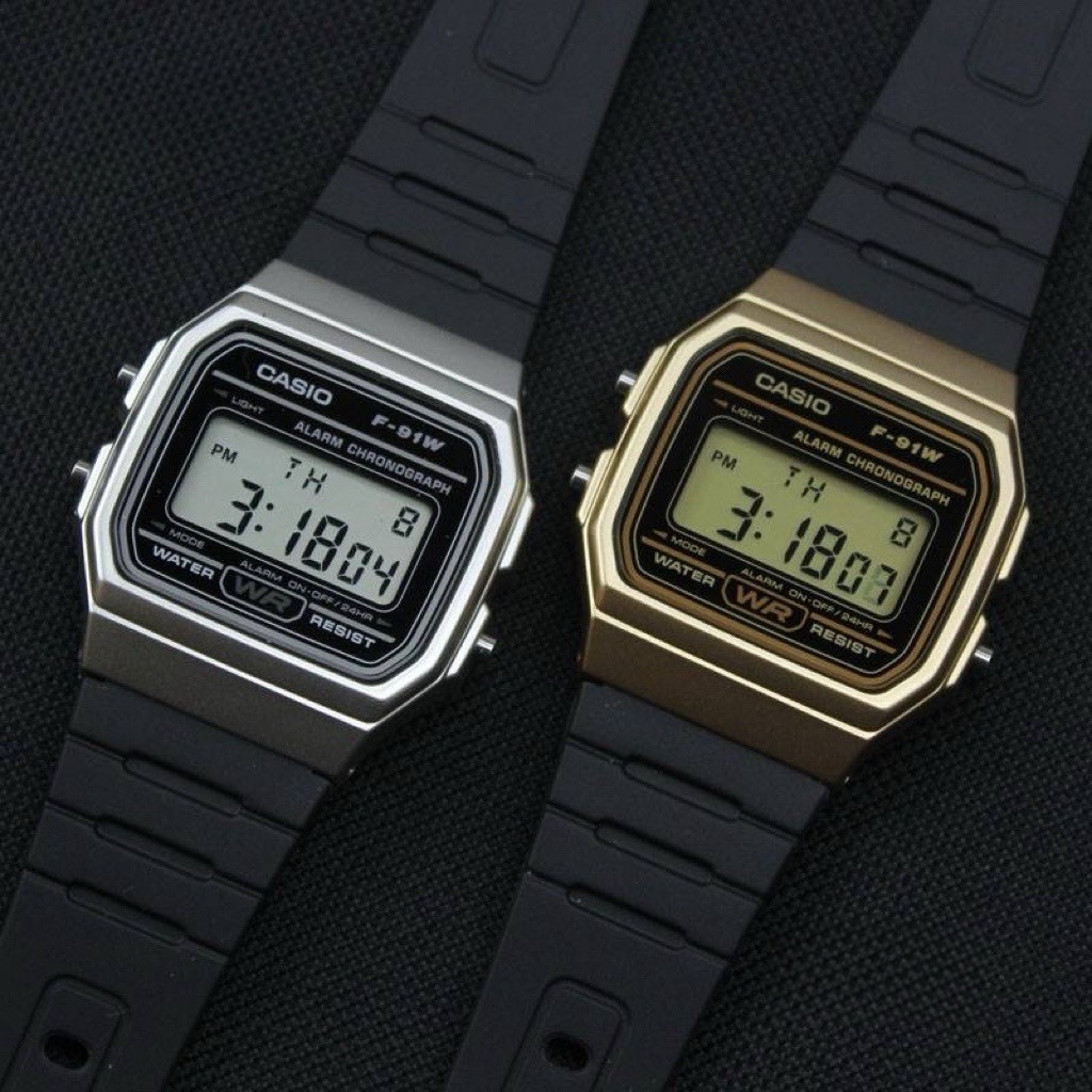 Casio Standard Digital นาฬิกาข้อมือ รุ่น F-91W,F-91WB,F-91WG,F-91WM,F-91WS(F-91WB-7A,F-91WM-1B)