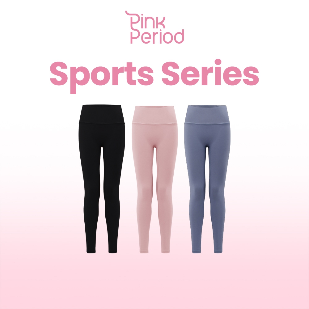 Pink period กางเกงโยคะ เอวสูงขอบกระชับ ผ้ายืดหยุ่น ไร้รอยต่อ เหมาะกับการเล่นโยคะ ออกกําลังกาย AC-002