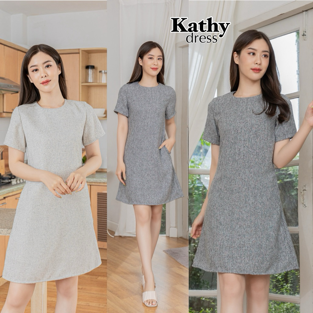 Kathy เดรสผ้าทวิตนิ่ม