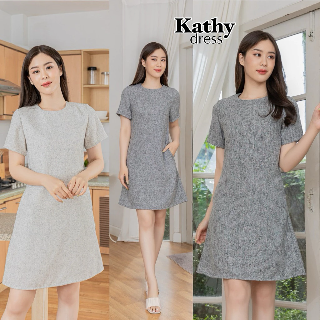 Kathy เดรสผ้าทวิตนิ่ม