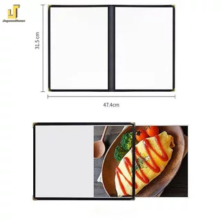 แฟ้มเมนูอาหาร A4 อย่างดี ซองใส่เมนูอาหาร Menu Folder แฟ้มใส่เมนูอาหาร เมนูโปร่งใส