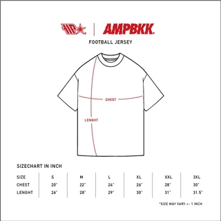 A.M.P. "CALLIGRAPHY" FOOTBALL JERSEY