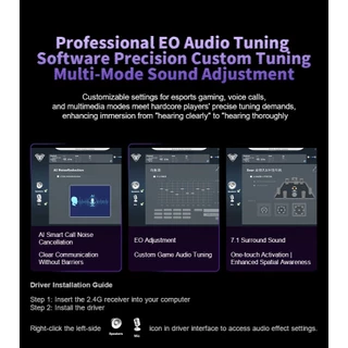หูฟังไร้สาย - AULA G7 / G7PRO - Wireless 3in1 Gaming Headset 7.1 Surround sound รับประกัน 2 ปี