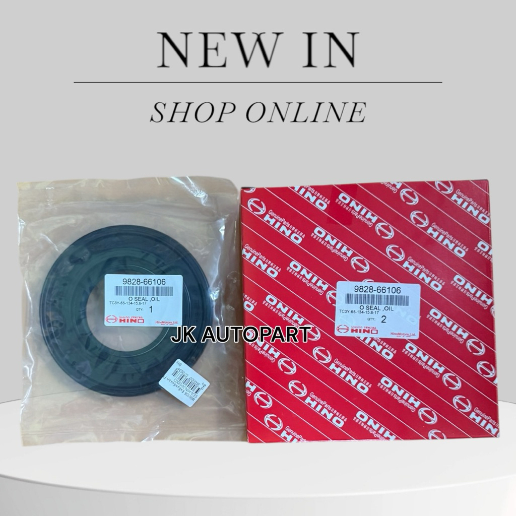 ซีลล้อหลังนอก HINO FM ไฮเทค ขนาด 66-134-15.8/17 (9828-66106) เกรด OEM แท้ ซีลล้อ