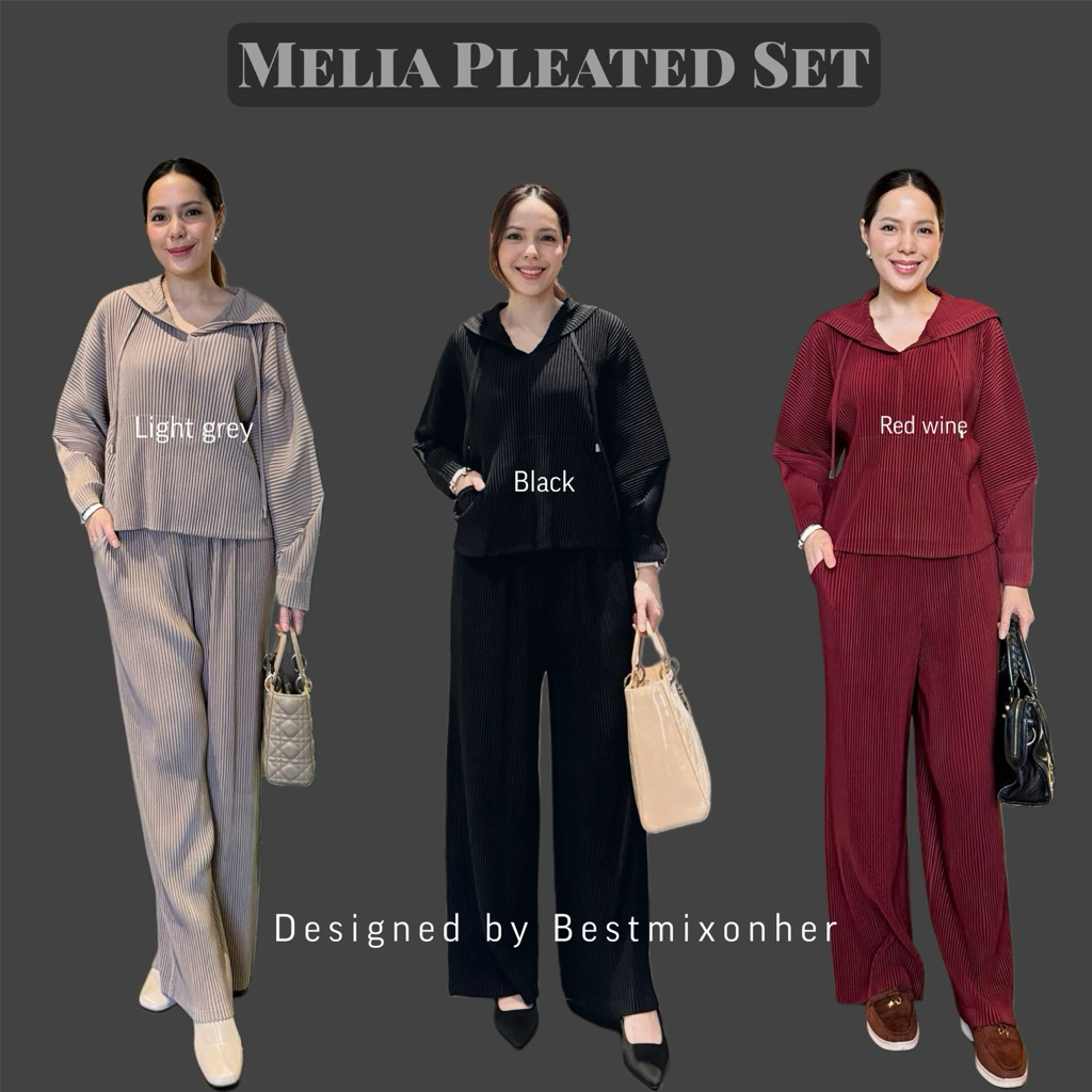 Melia Pleated Set | ชุดเซ็ท2ชิ้น  Code 8310