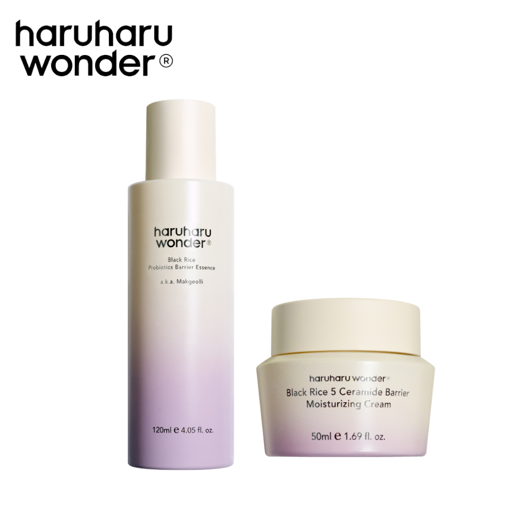(Set 2 ชิ้น) Black Rice Probiotics Barrier Essence 120 ml. + 5 Ceramide Barrier Moiturizing Cream 50 ml.