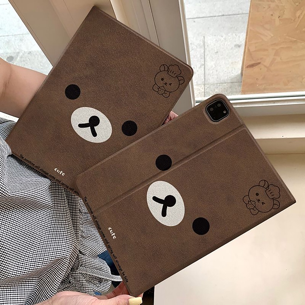 ⭐พร้อมส่ง⭐เคส Samsung Tab A9+ S9 S9FE หมุนได้ 360°ริลัคคุมะ S10+ S10FE มีที่ใส่ปากกา S6 Lite S8 S7