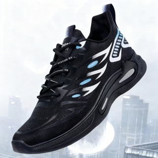 boy.shop รองเท้าวิ่งชาย รองเท้ากีฬา วัสดุตาข่ายระบายอากาศ พื…