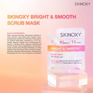 [ใหม่!] SKINOXY Bright & Smooth Scrub Mask สครับมาสก์สูตรเข้มข้น ขนาด 25g